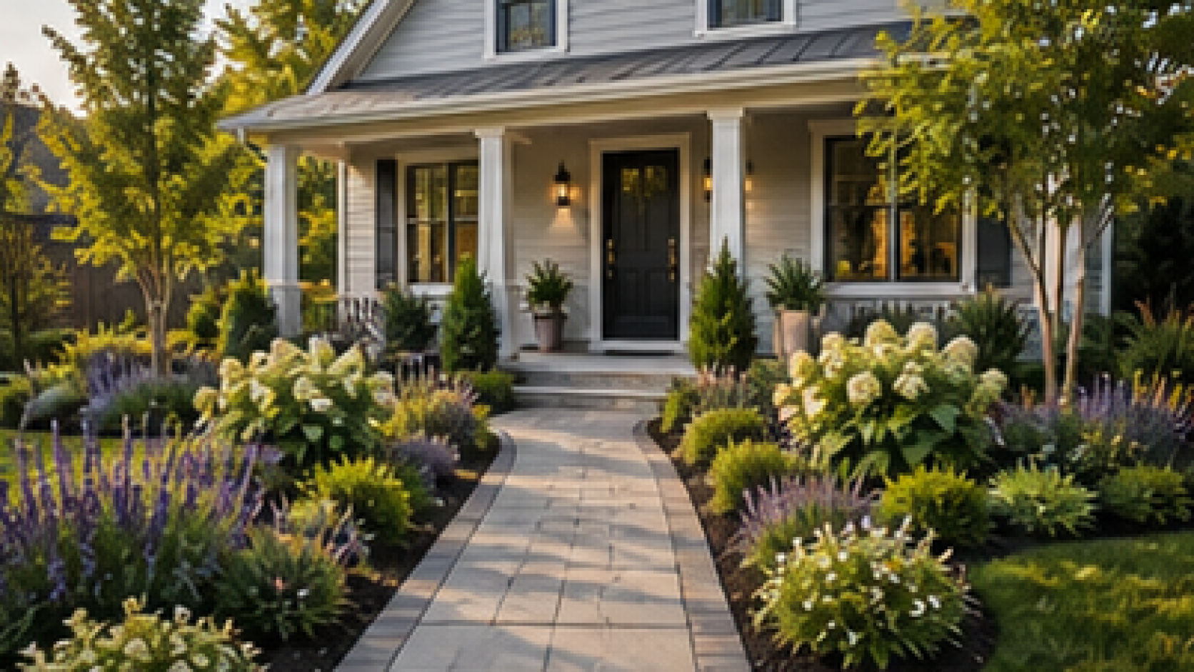 Front Yard Walkway Ideas in a real yard