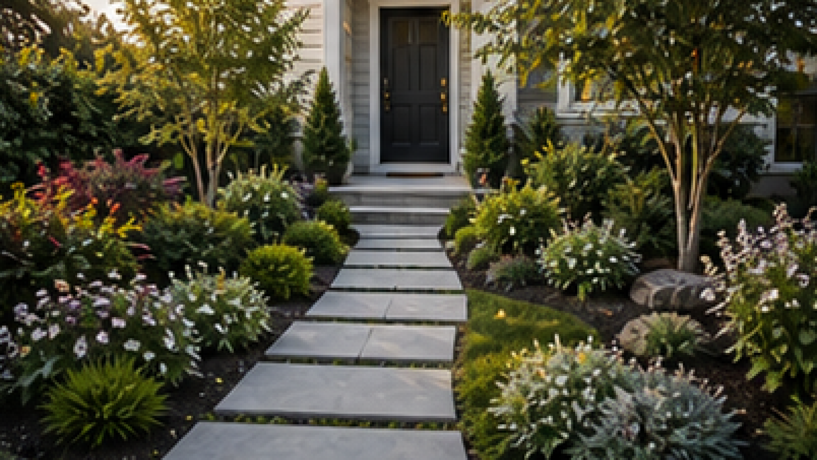 Front Yard Walkway Ideas layout idea