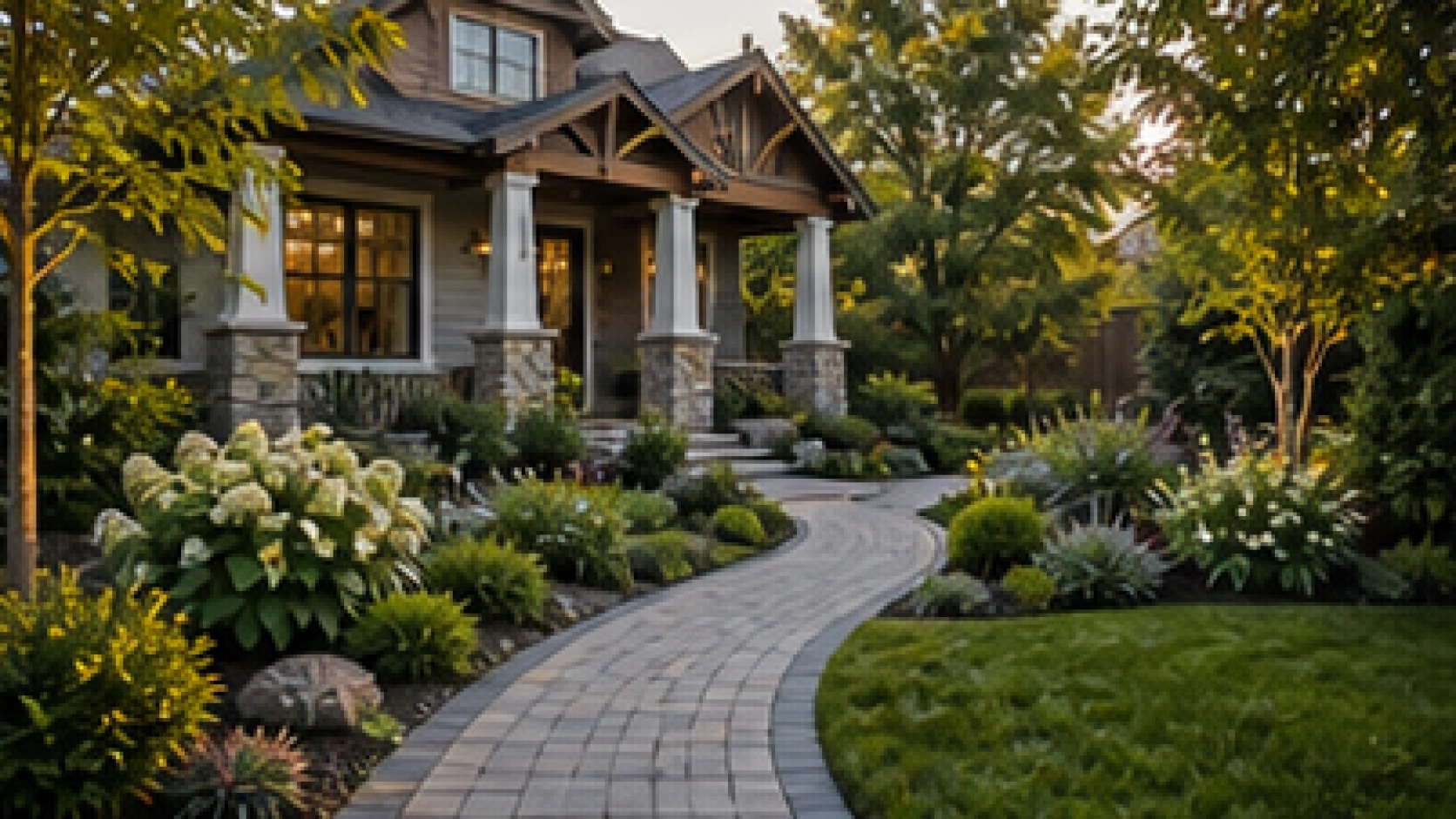 Front Yard Walkway Ideas second view