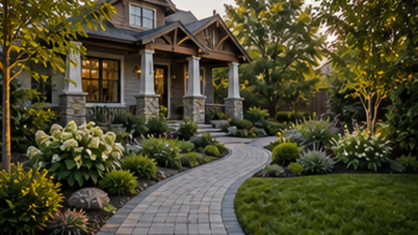 Front Yard Walkway Ideas second view