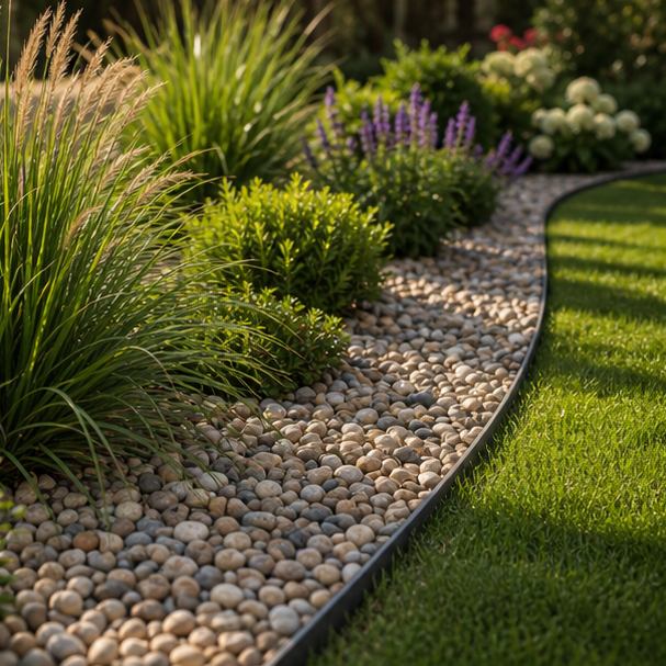 Garden Edging Ideas with gravel edge
