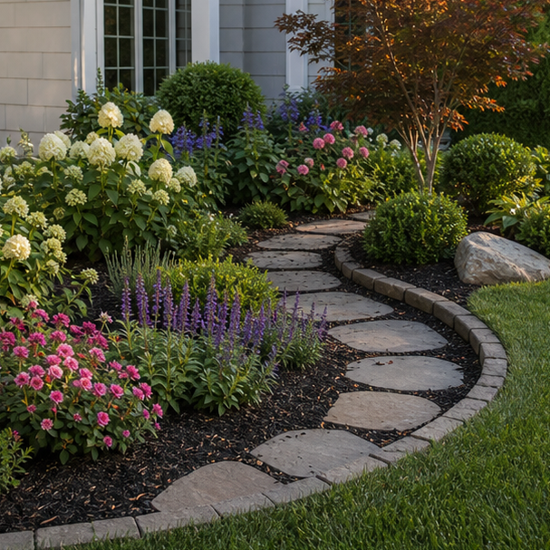 Garden Edging Ideas with layout direction