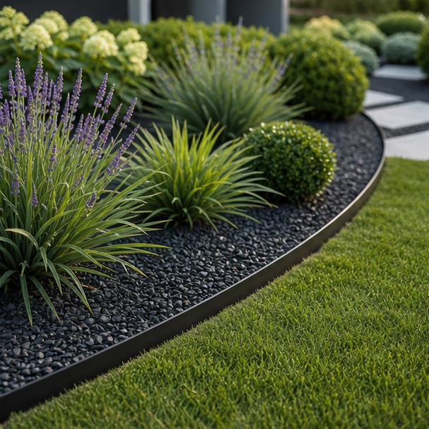 Garden Edging Ideas with metal edging