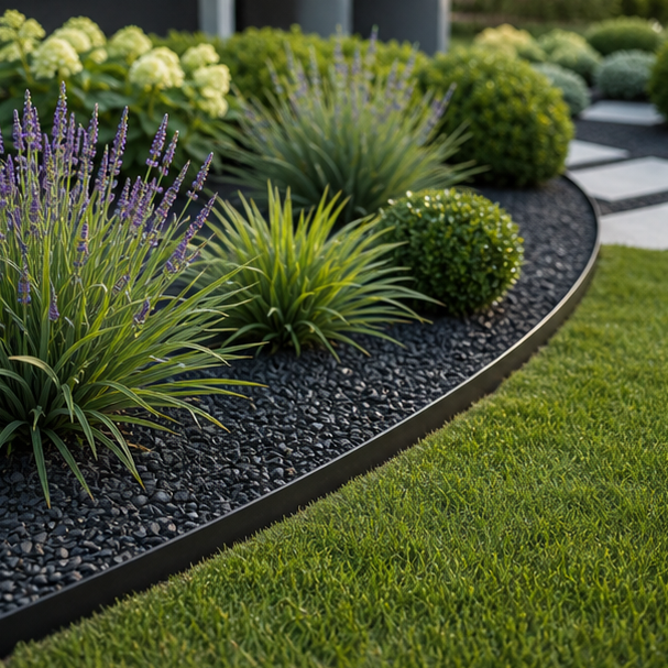 Garden Edging Ideas with metal edging