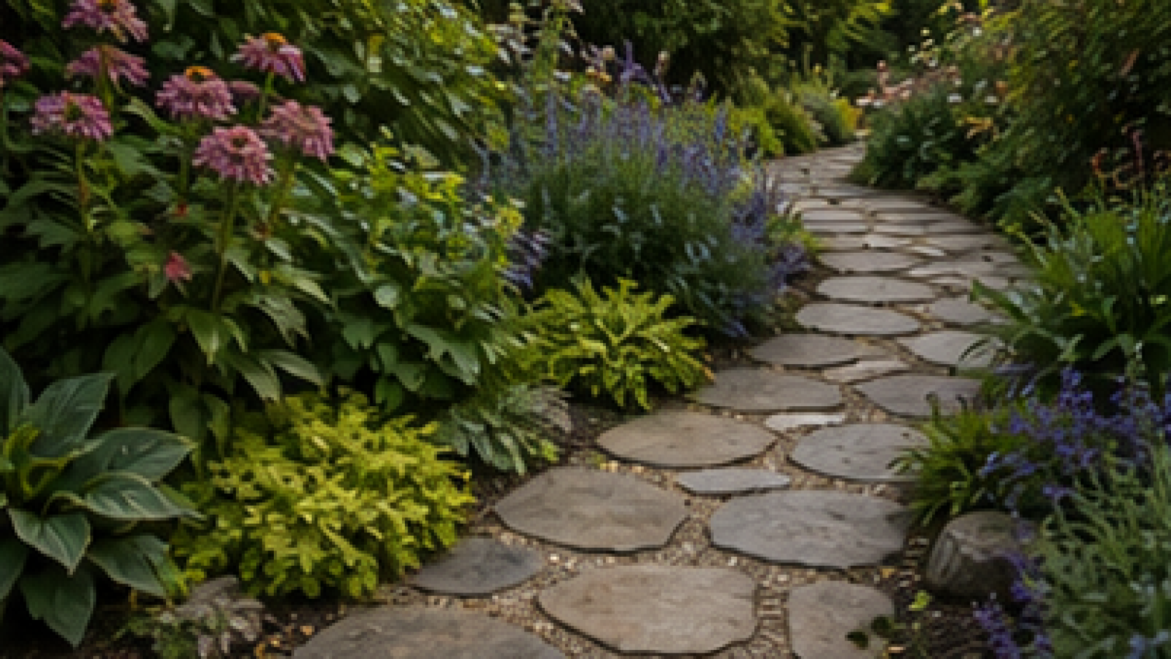 Garden Path Ideas planting and material detail