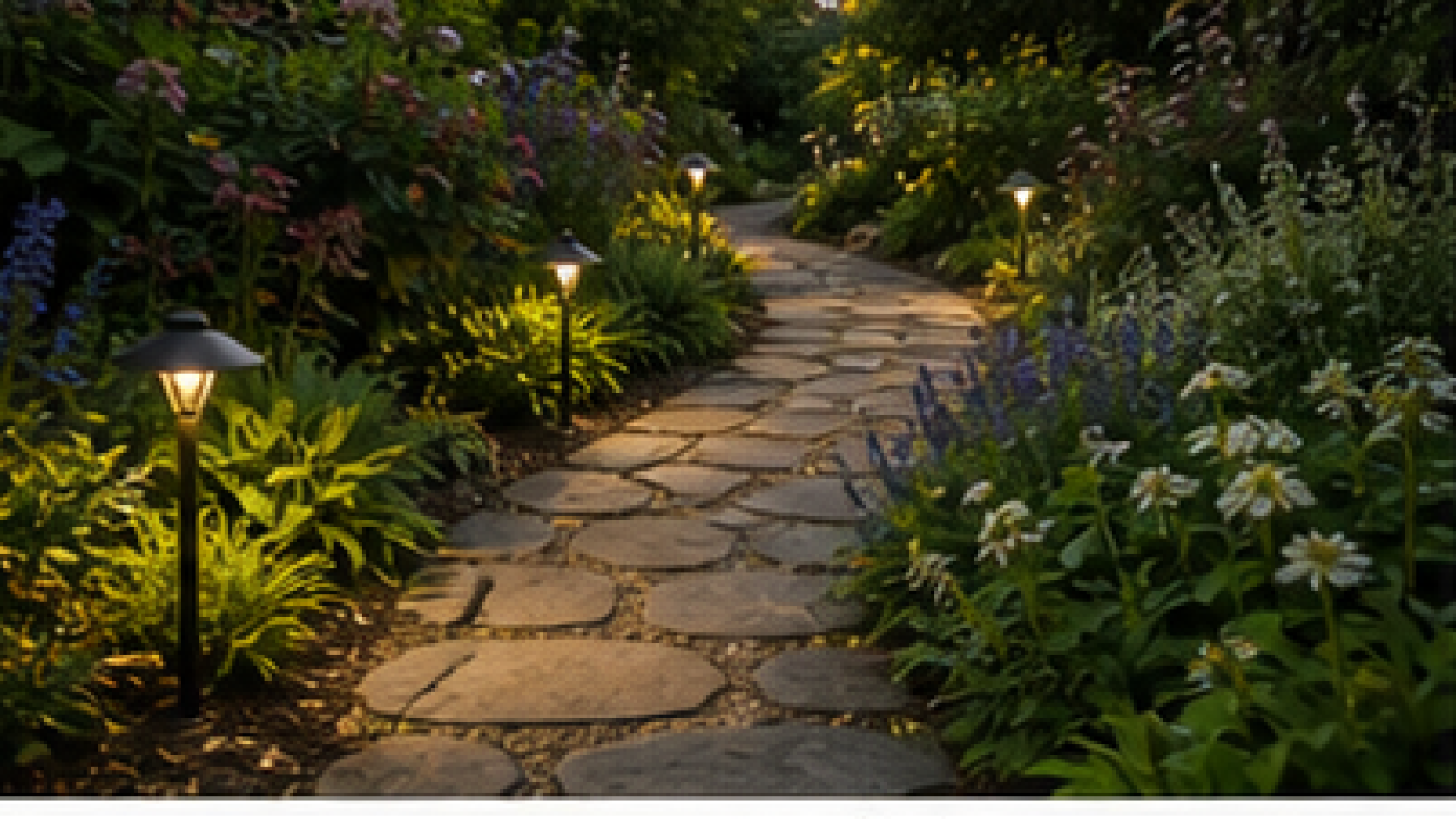 Garden Path Ideas with path lights