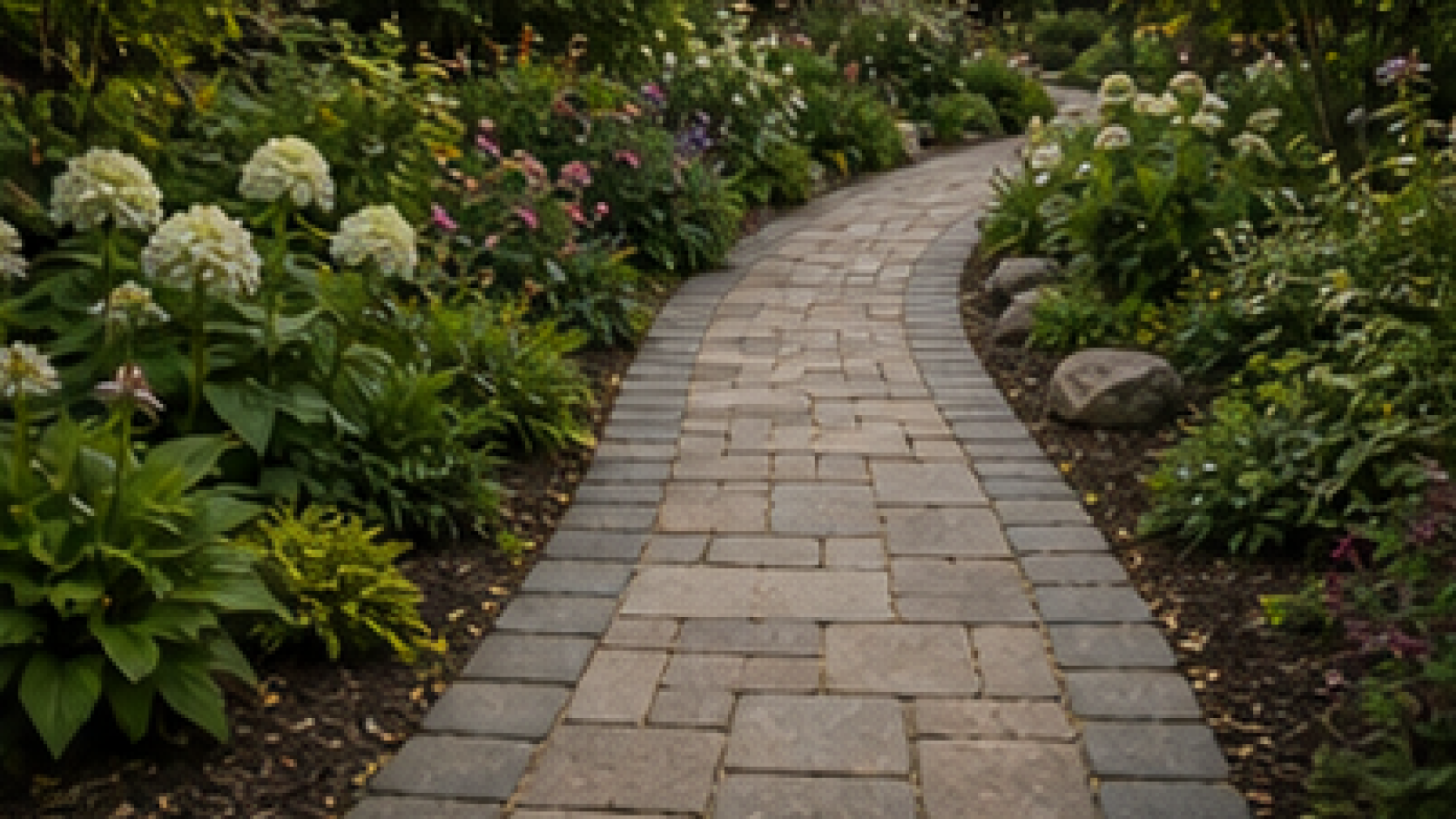 Garden Path Ideas with light pavers