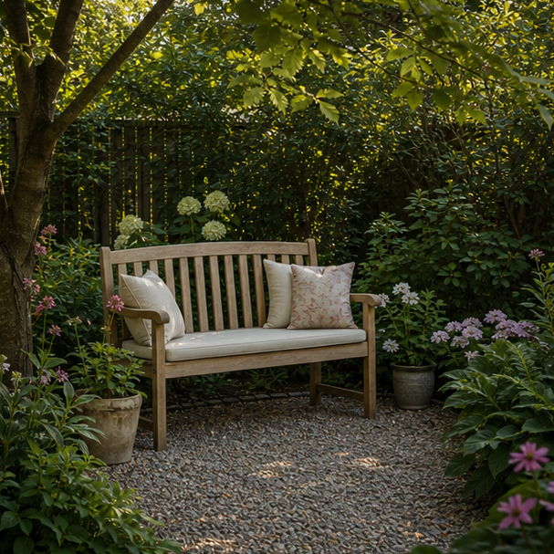 Garden Seating Area Ideas with gravel pad