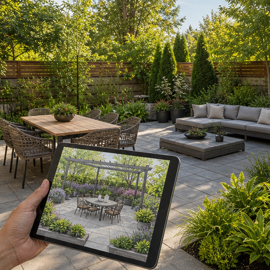 Landscape Design App in a real setting