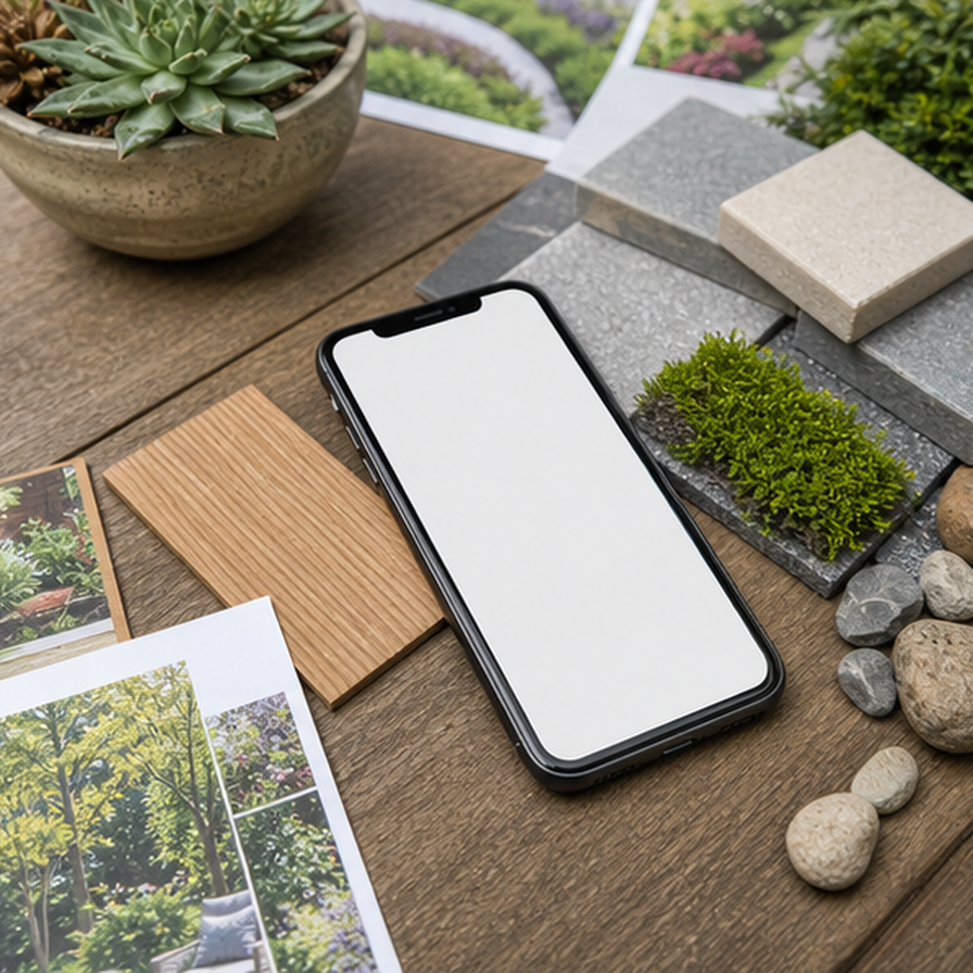Landscape Design App planting and material detail