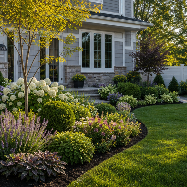 Landscape Design App with layered planting