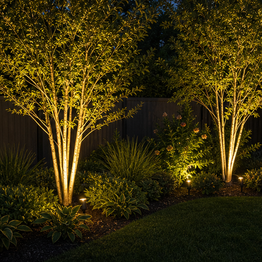Landscape Lighting Ideas in a real setting
