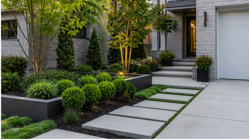 Landscaping Ideas with modern lines
