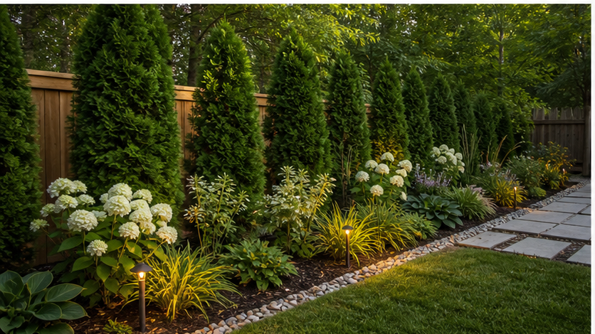 Landscaping Ideas with privacy edge