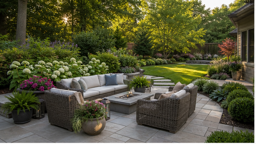 Landscaping Ideas with seating zone