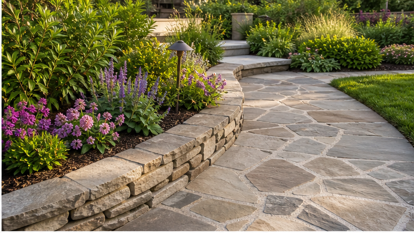 Landscaping Ideas with stone texture