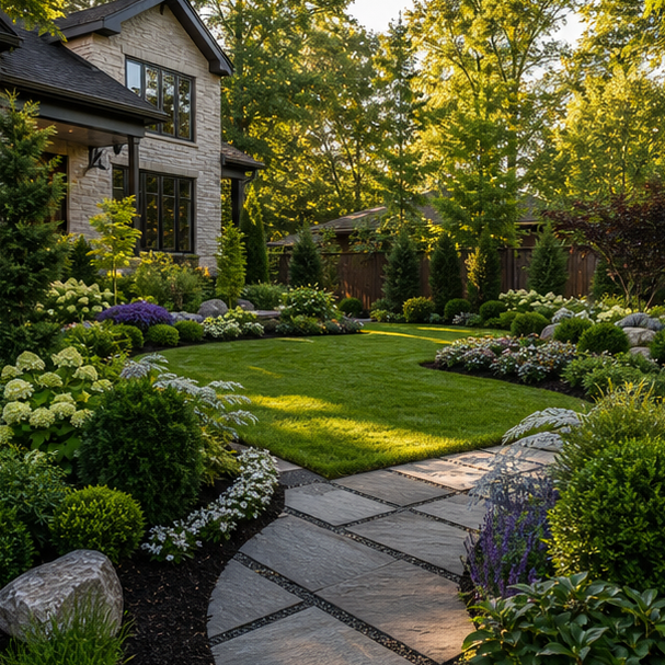 Landscaping Ideas with texture contrast