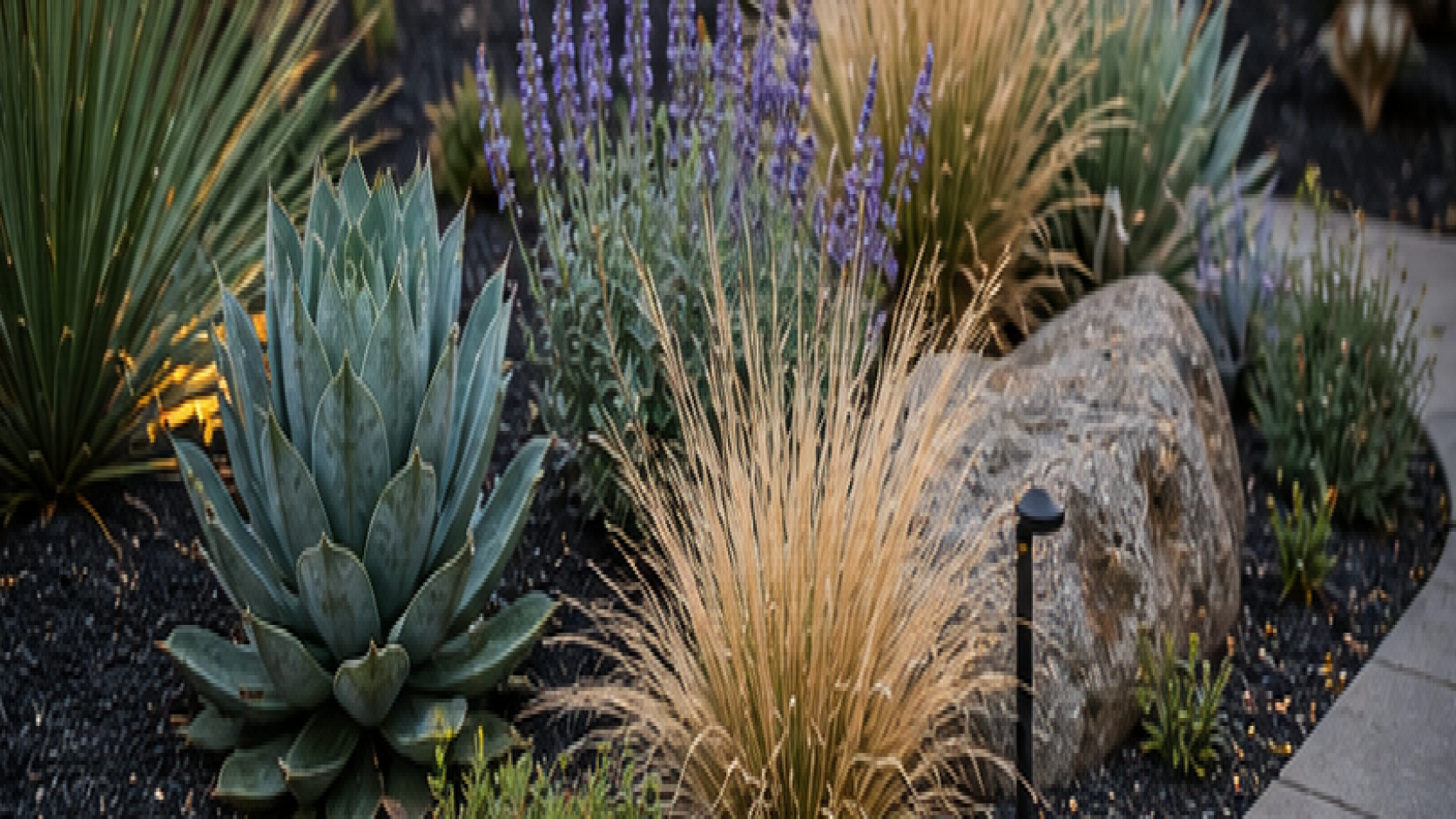 Low Maintenance Backyard Landscaping Ideas planting and material detail