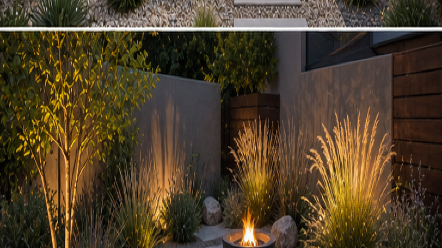 Low Maintenance Backyard Landscaping Ideas lighting idea