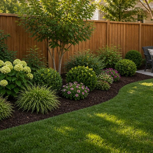Low Maintenance Flower Bed Ideas with backyard bed