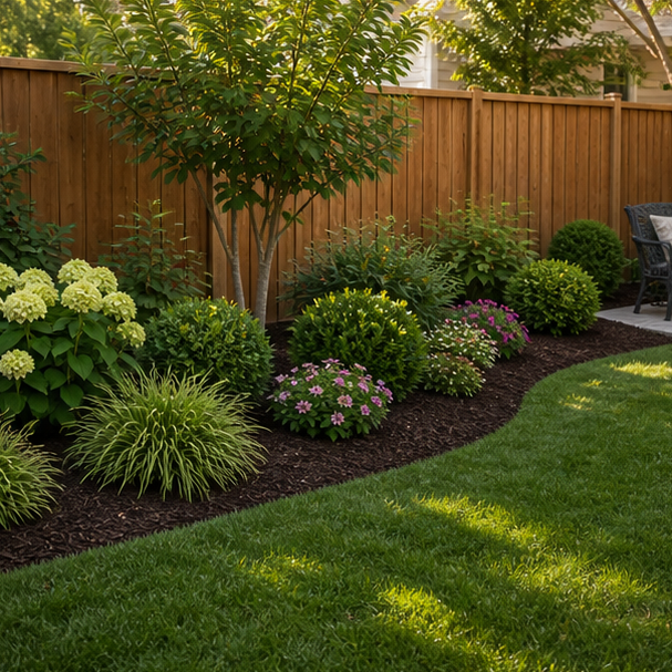 Low Maintenance Flower Bed Ideas with backyard bed