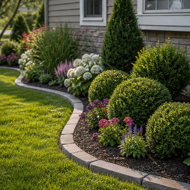 Low Maintenance Flower Bed Ideas in a real setting