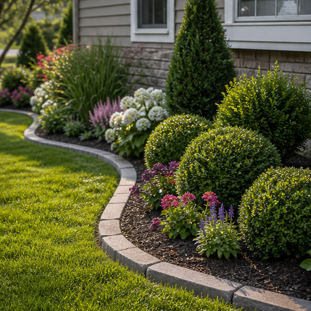 Low Maintenance Flower Bed Ideas in a real setting