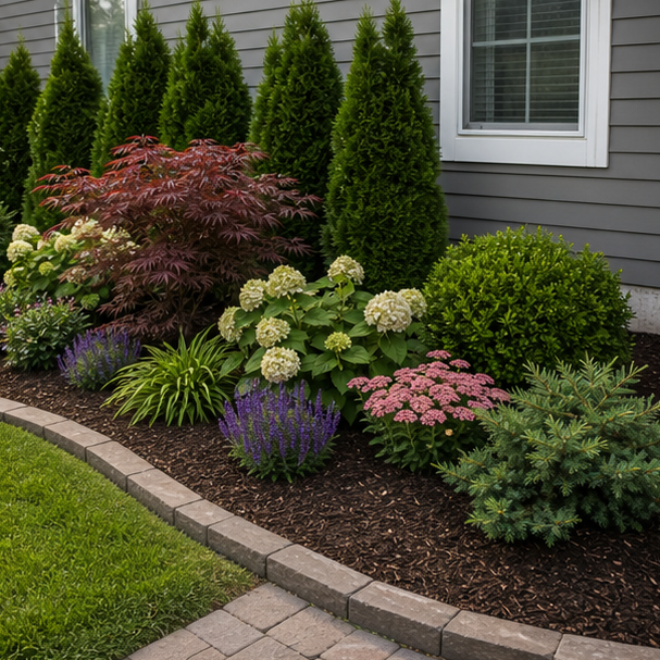 Low Maintenance Flower Bed Ideas layout idea