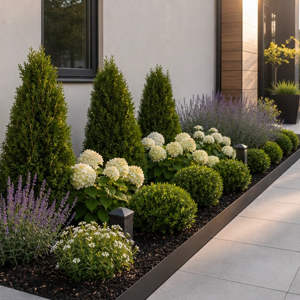 Low Maintenance Flower Bed Ideas with modern simple