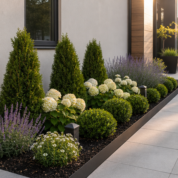 Low Maintenance Flower Bed Ideas with modern simple