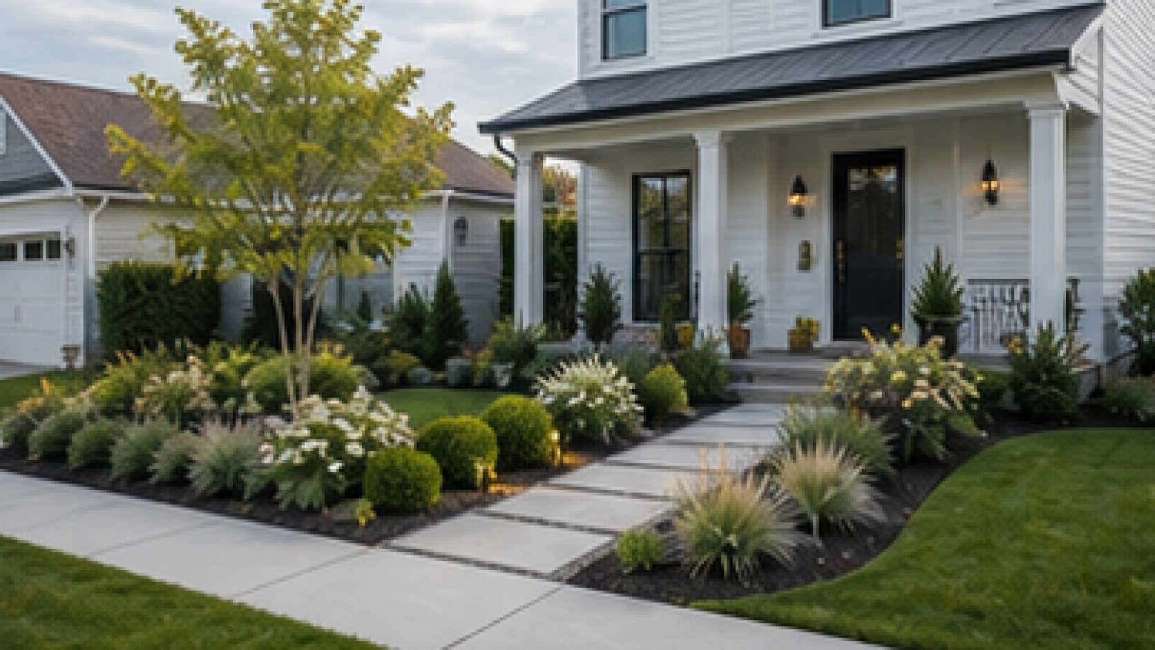 Low Maintenance Front Yard Landscaping Ideas in a real yard