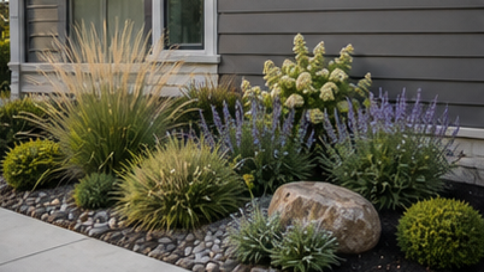 Low Maintenance Front Yard Landscaping Ideas materials and planting