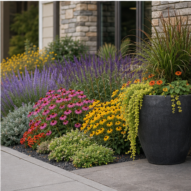 Low Maintenance Landscaping Ideas with seasonal color