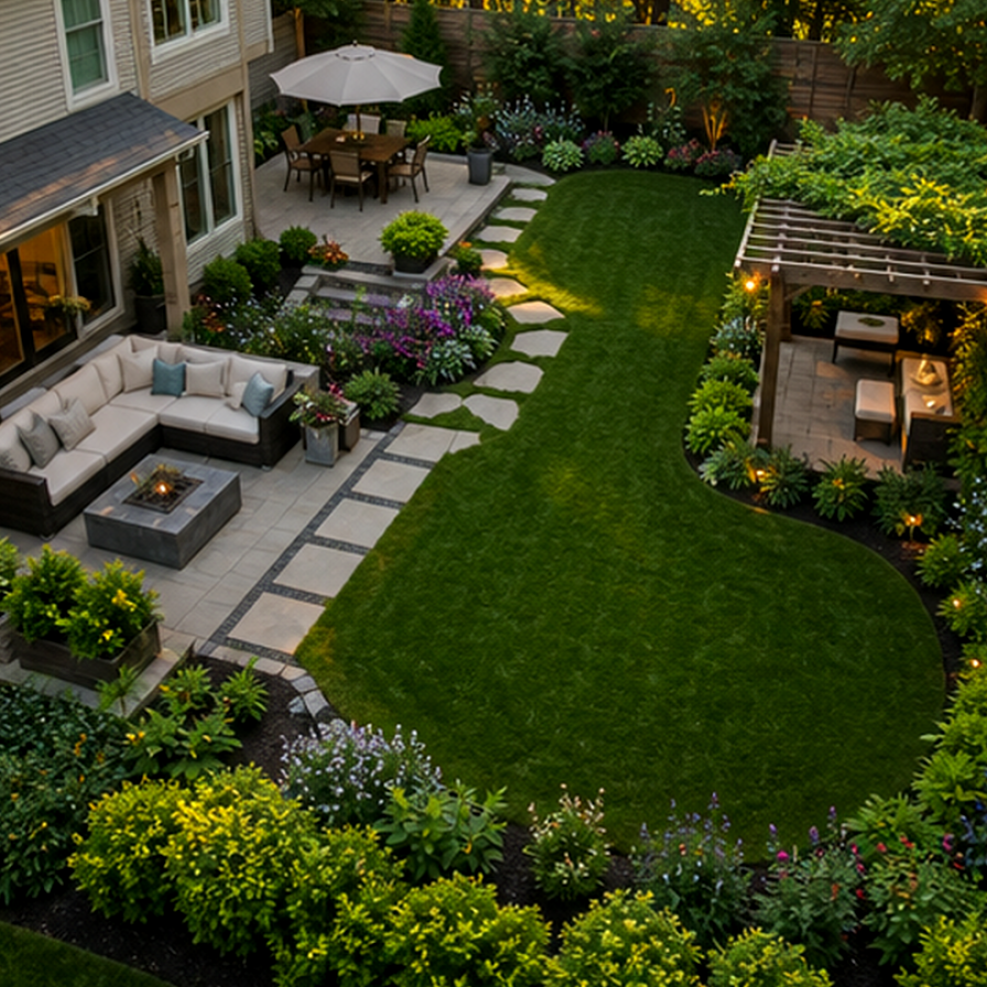 Low Maintenance Landscaping Ideas layout idea