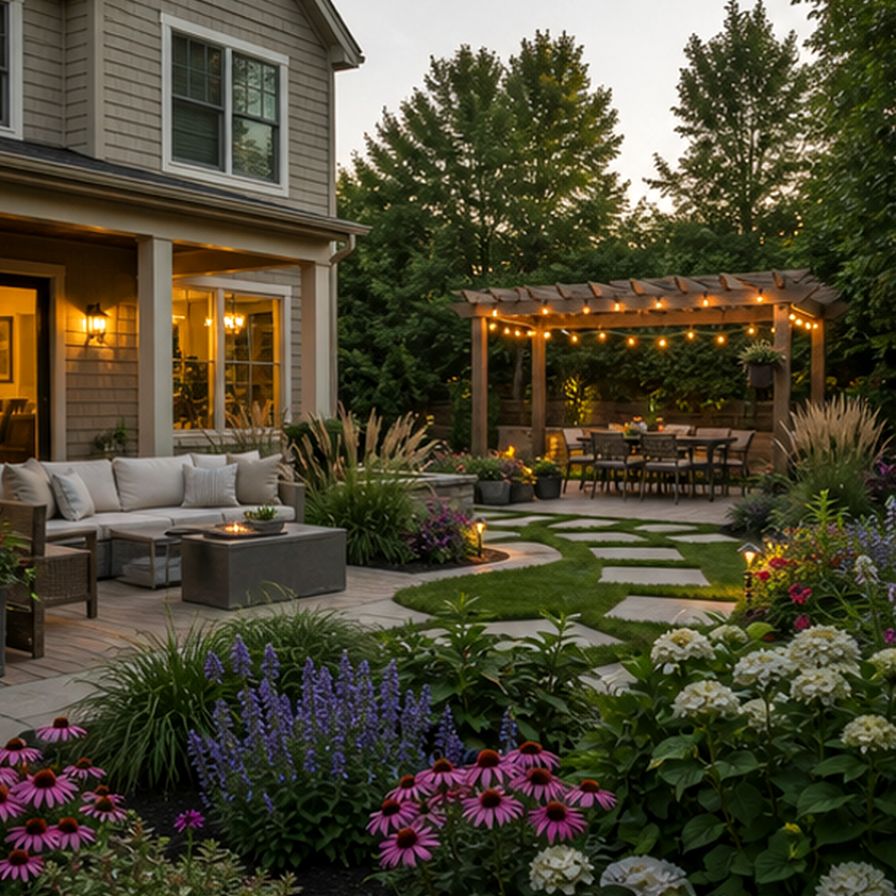 Low Maintenance Landscaping Ideas second view