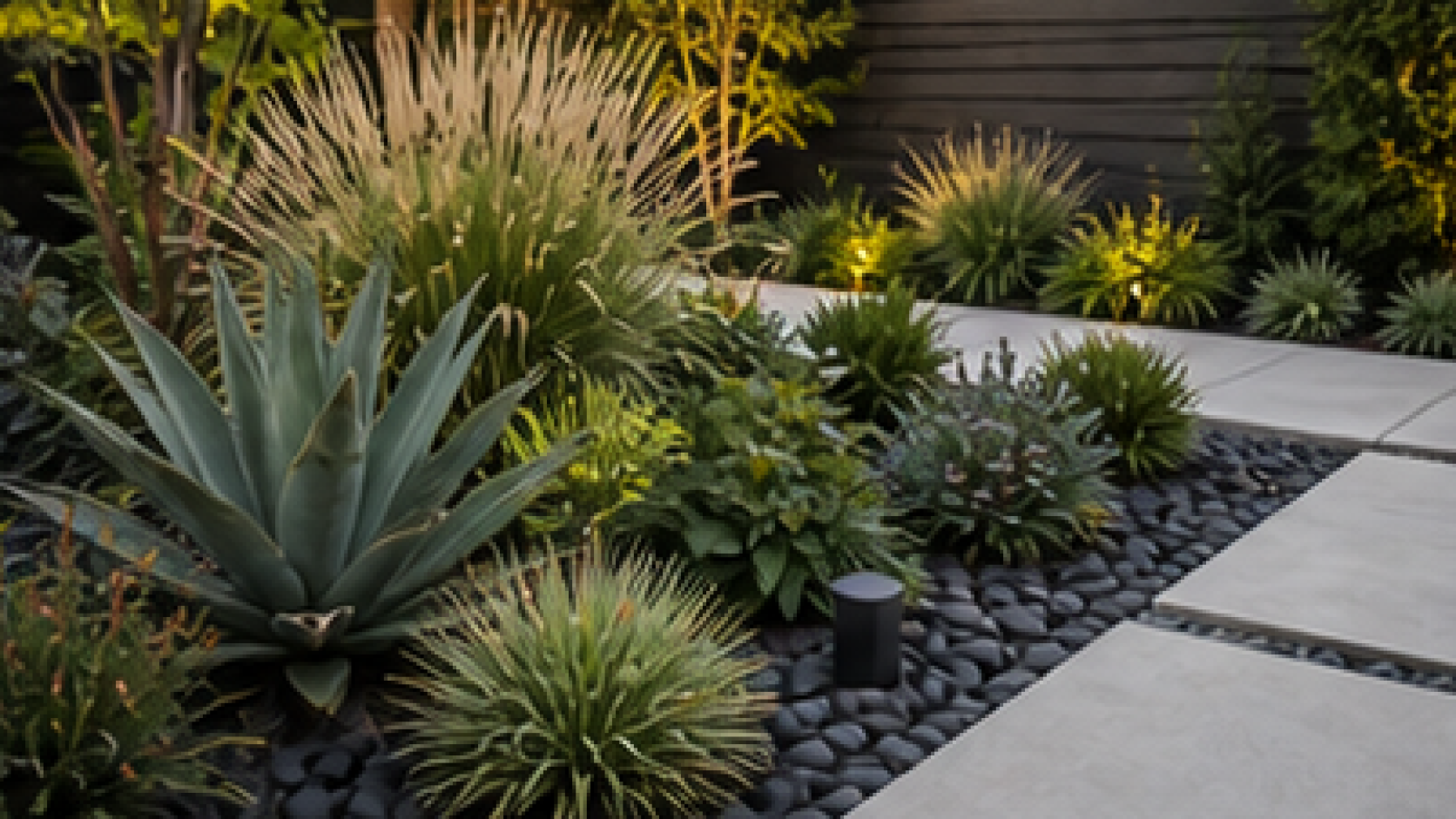 Modern Backyard Landscaping Ideas planting and material detail