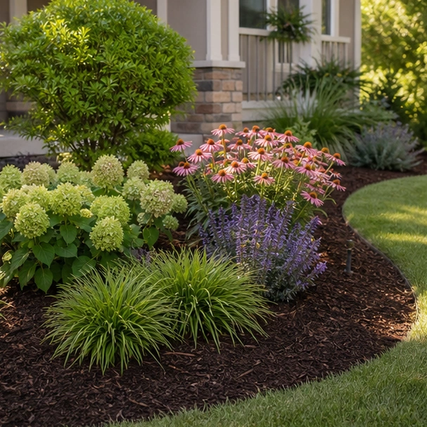 Mulch Landscaping Ideas with alternate style