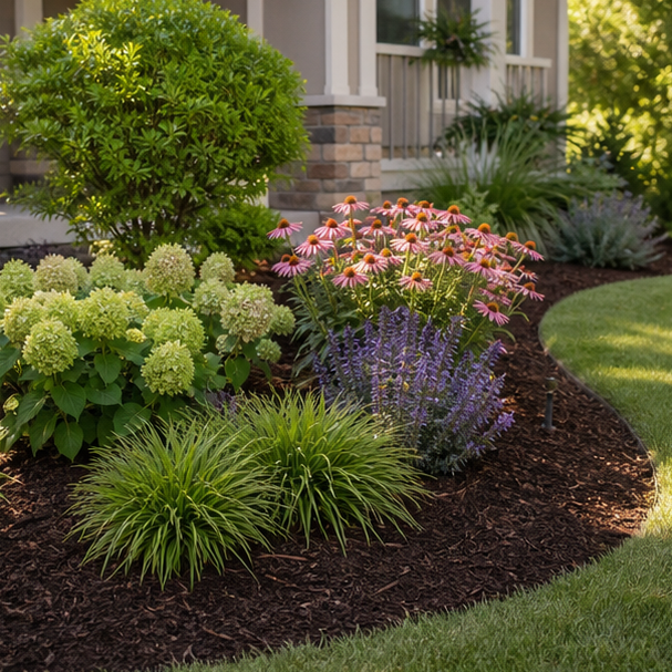Mulch Landscaping Ideas with alternate style