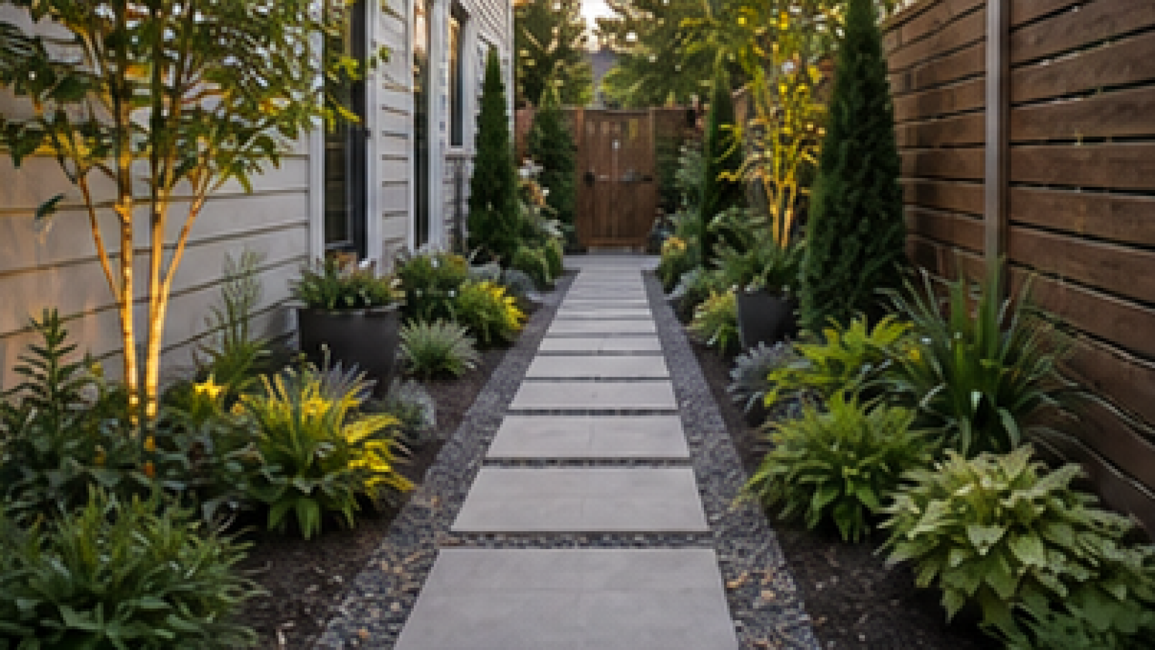 Narrow Backyard Landscaping Ideas layout idea