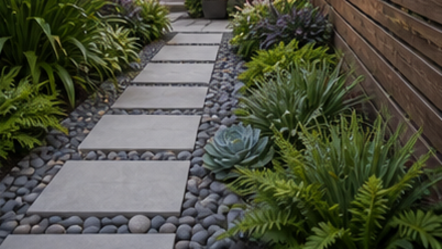Narrow Backyard Landscaping Ideas materials and planting