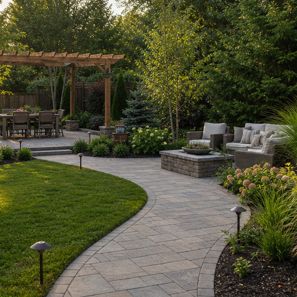 Outdoor Living Landscaping Ideas with layout direction