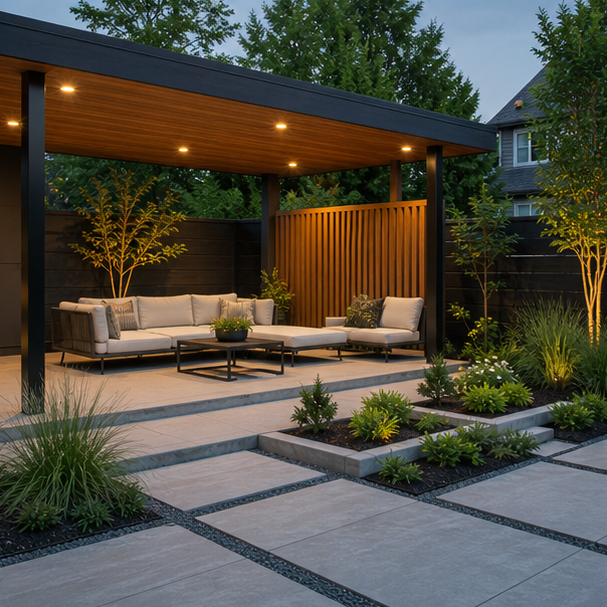Outdoor Living Landscaping Ideas with modern materials