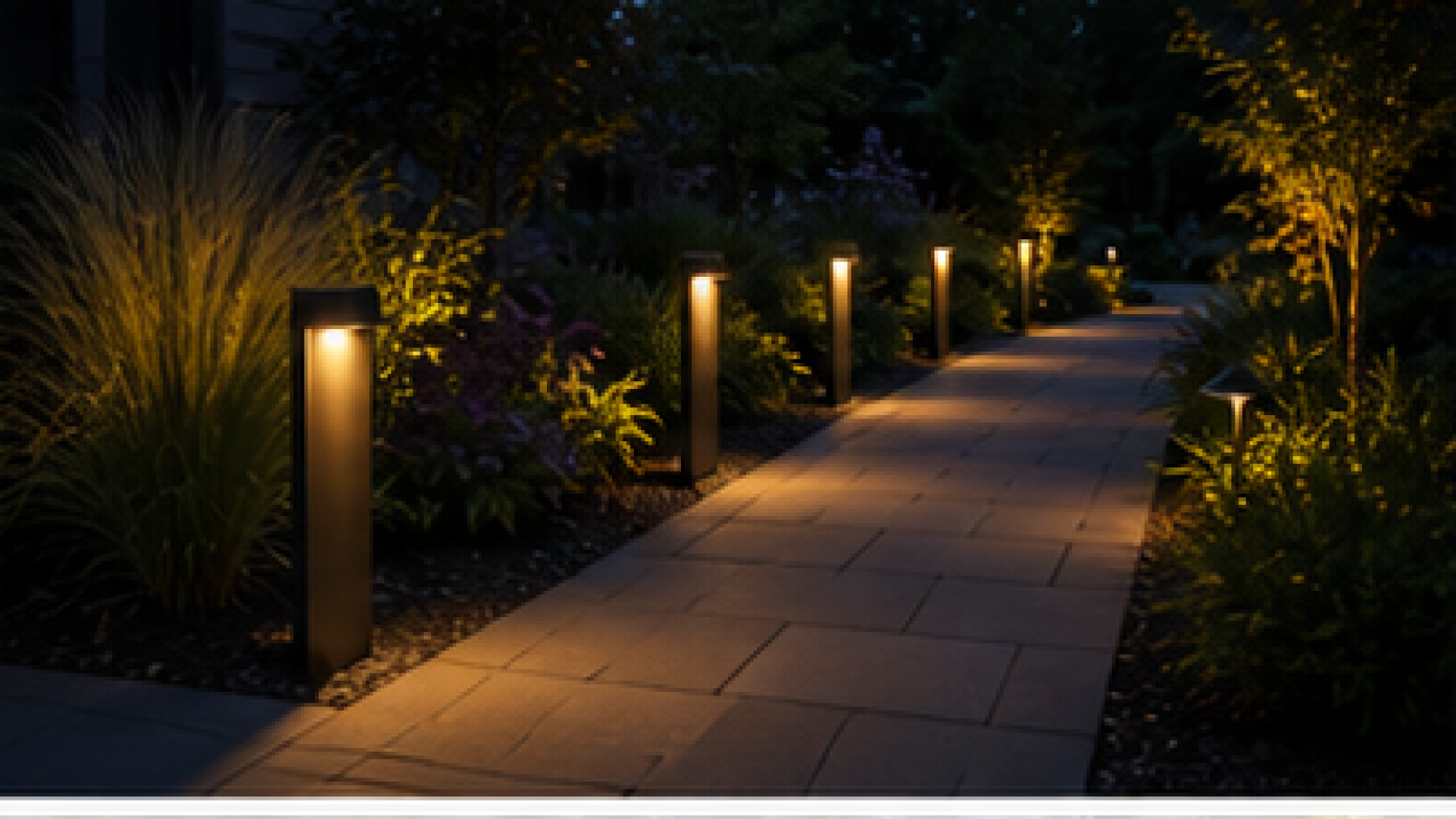 Outdoor Pathway Lighting Ideas with bollard lights