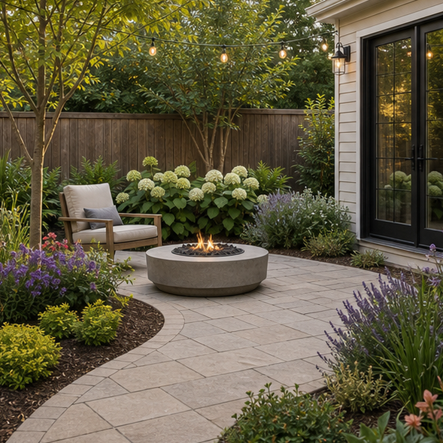 Patio Ideas planting and material detail