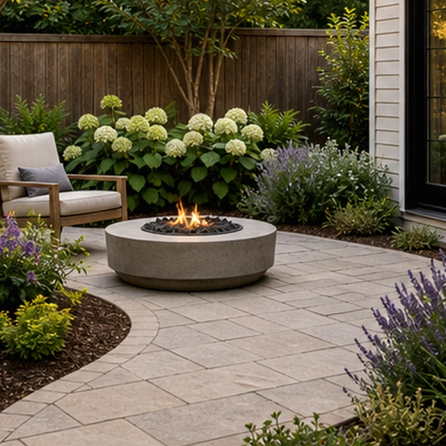 Patio Ideas materials and planting