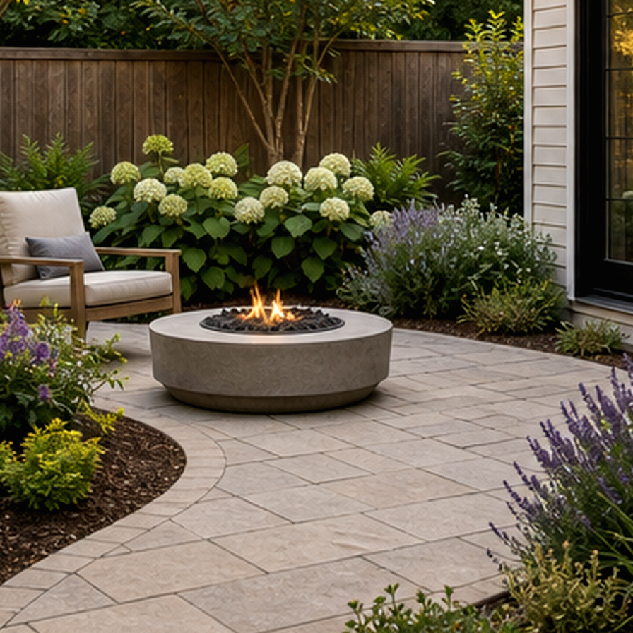 Patio Ideas materials and planting