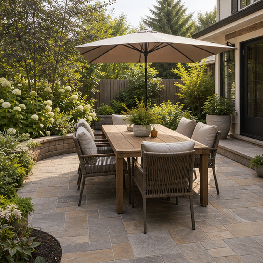 Patio Ideas in a real setting