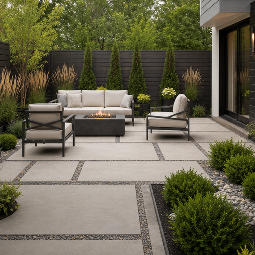 Patio Ideas planting and material detail