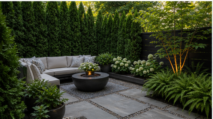 Patio Ideas with privacy edge