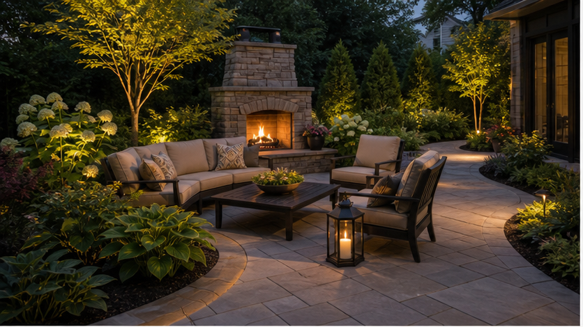 Patio Ideas with seating zone